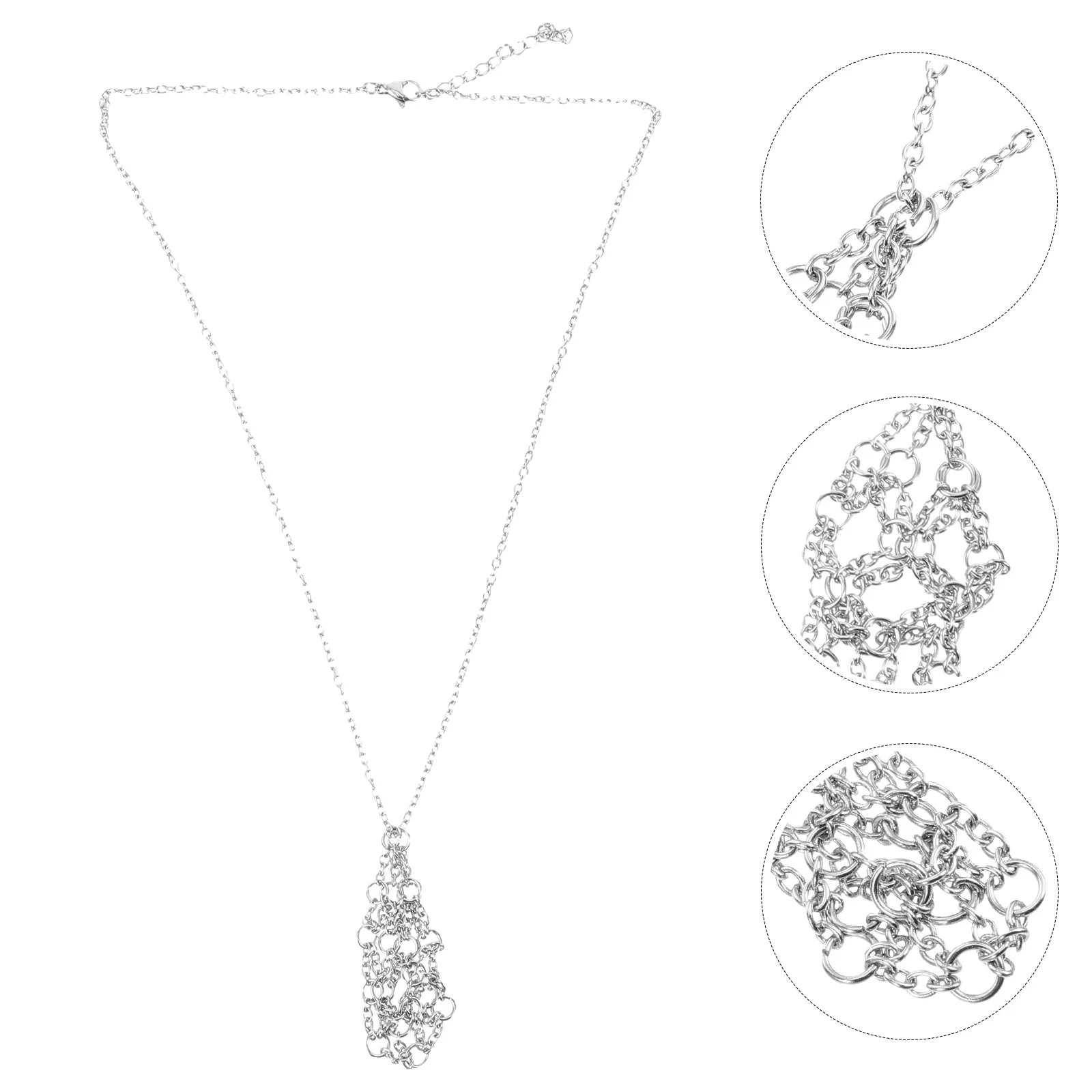 

Metal Crystal Holder Adjustable Necklace Cord Cage Necklace Rope Empty Stone Holder for Pendant Making Crystal Necklaces Cage