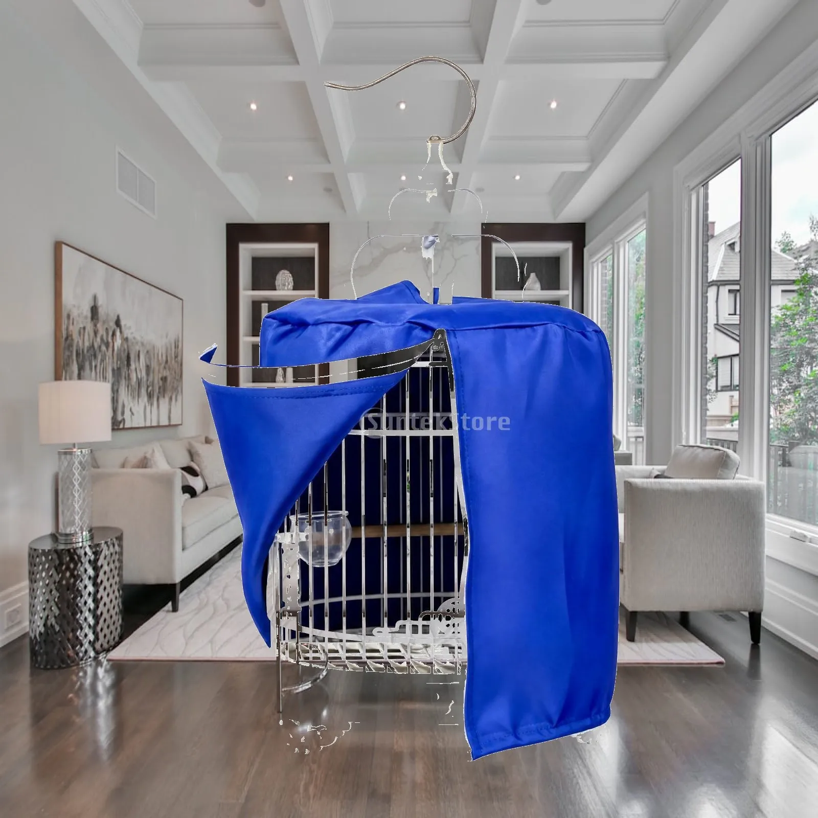 durable-steel-bird-cage-for-parrots-with-molded-details-and-transparent-feeder-for-home