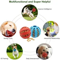 Pet Dog Toy Self-Entertainment Boredom Relief Molar Teeth Leak Food Ball Bite-Resistant Puppy Hide Watermelon Outdoor Dogs Fun 5