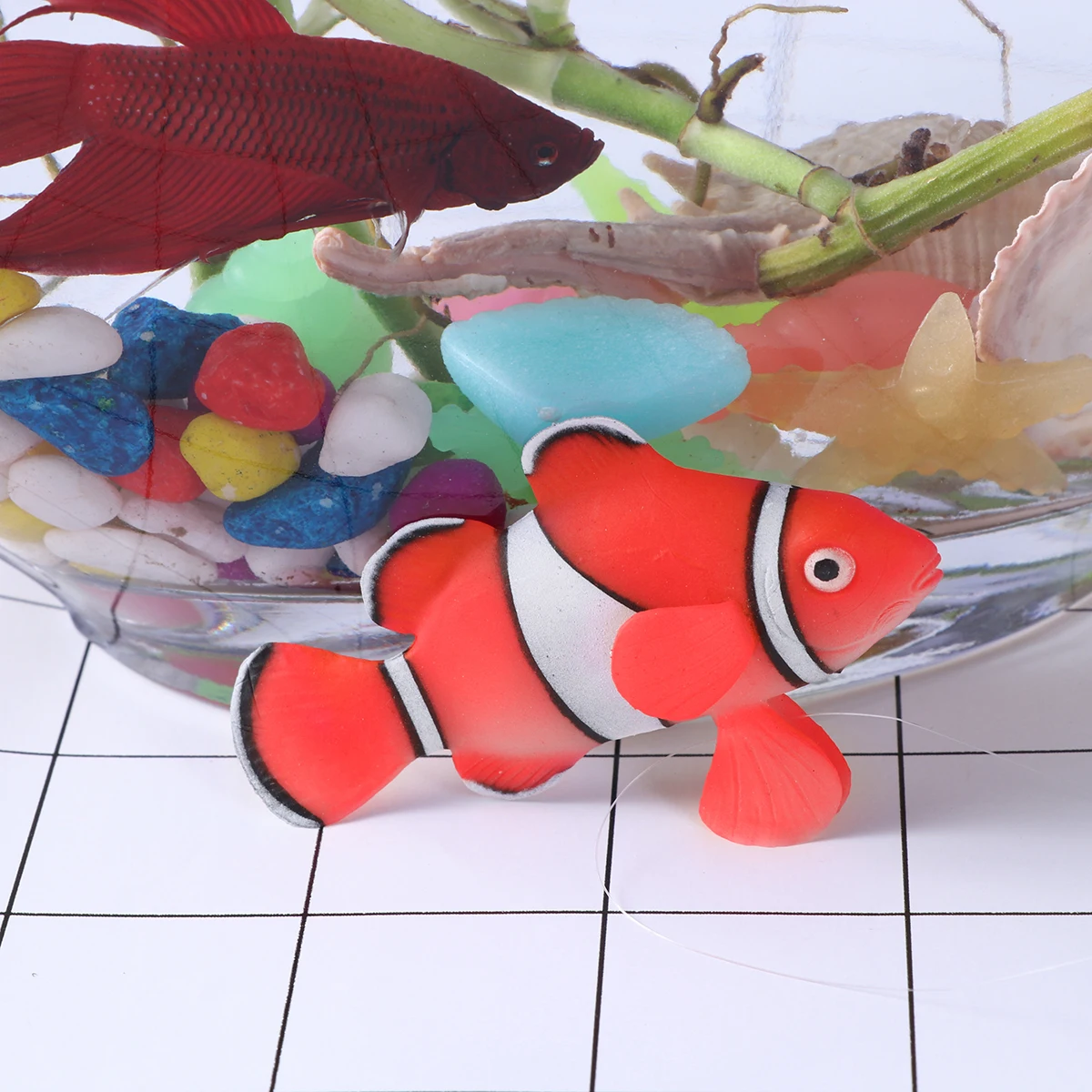 

3 Pcs Aquarium Decoration Fish Tank Ornament Artificial Decorations for Ornaments