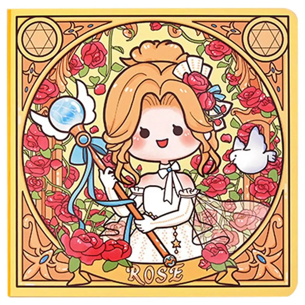 1セットのステッカー付きノートブックセット,ブックマーク,女の子のための花,風,高価値,ノートブック,文房具