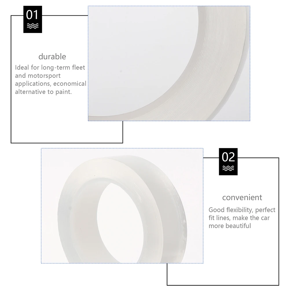 

2 Rolls Car Door Sill Protector Anti-Scratch Wear Resistant Flexible Door Edge Guard Bumper Protector Automotive Exterior