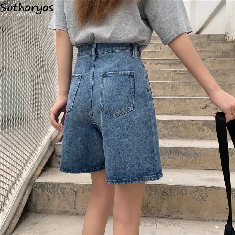 夏のデニムショートパンツ レディース ゆったり カジュアル ハイウエスト 個性的 ストリートウェア オールマッチ ヴィンテージ カレッジガールズ ウォッシュド 韓国ファッション