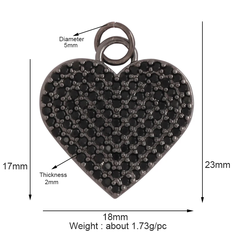 Fashion Colourful Enamel Dripping Oil Love Heart Charm Pendant,Cute 18K Gold Zircon Mix Style Jewelry Necklace Accessories L26