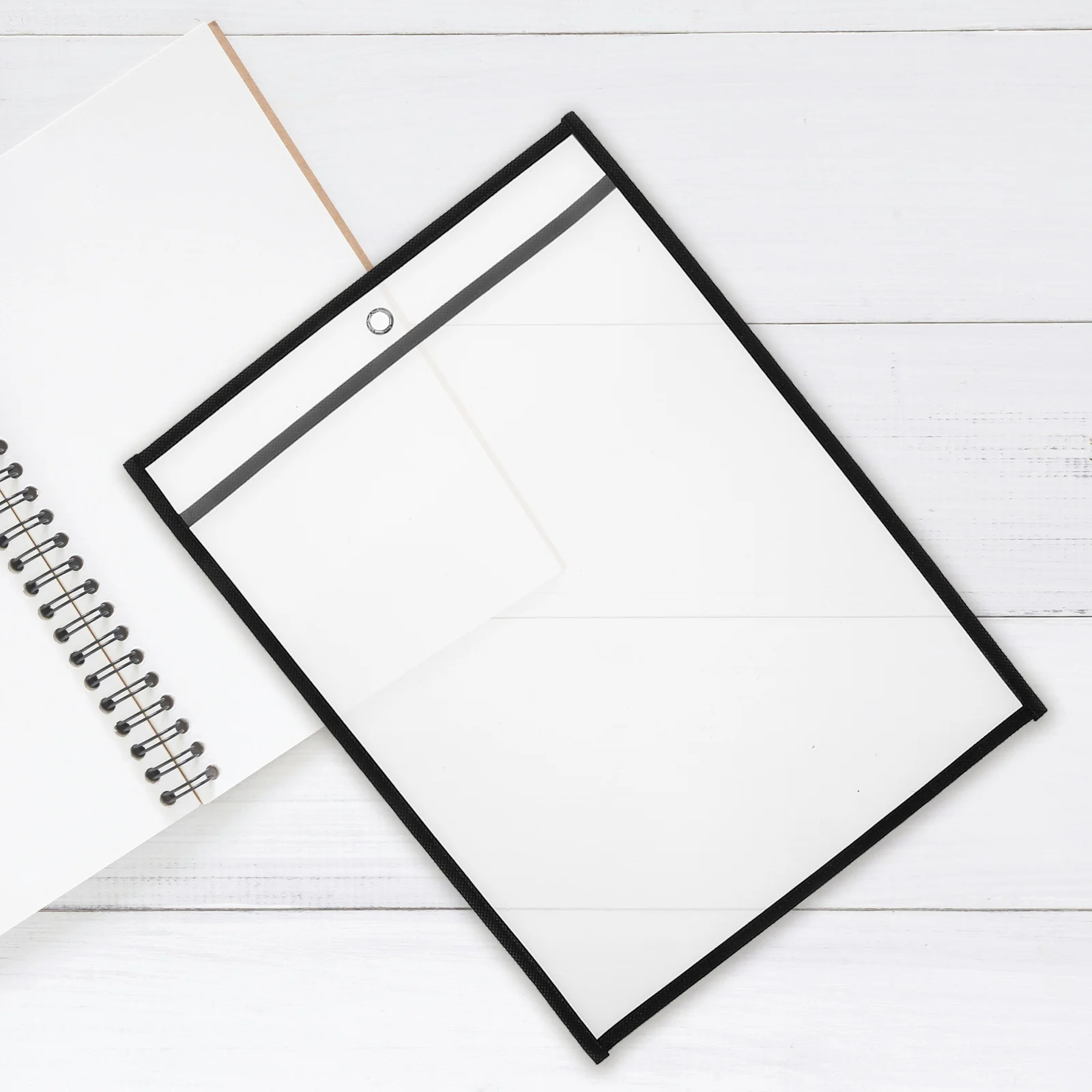 6 قطع من أكمام ملف شفافة غير منسوجة لحماية مستندات الحيوانات الأليفة للمدرسة والمكتب والدراسة وحامل تخزين منظم الورق المحمول #1