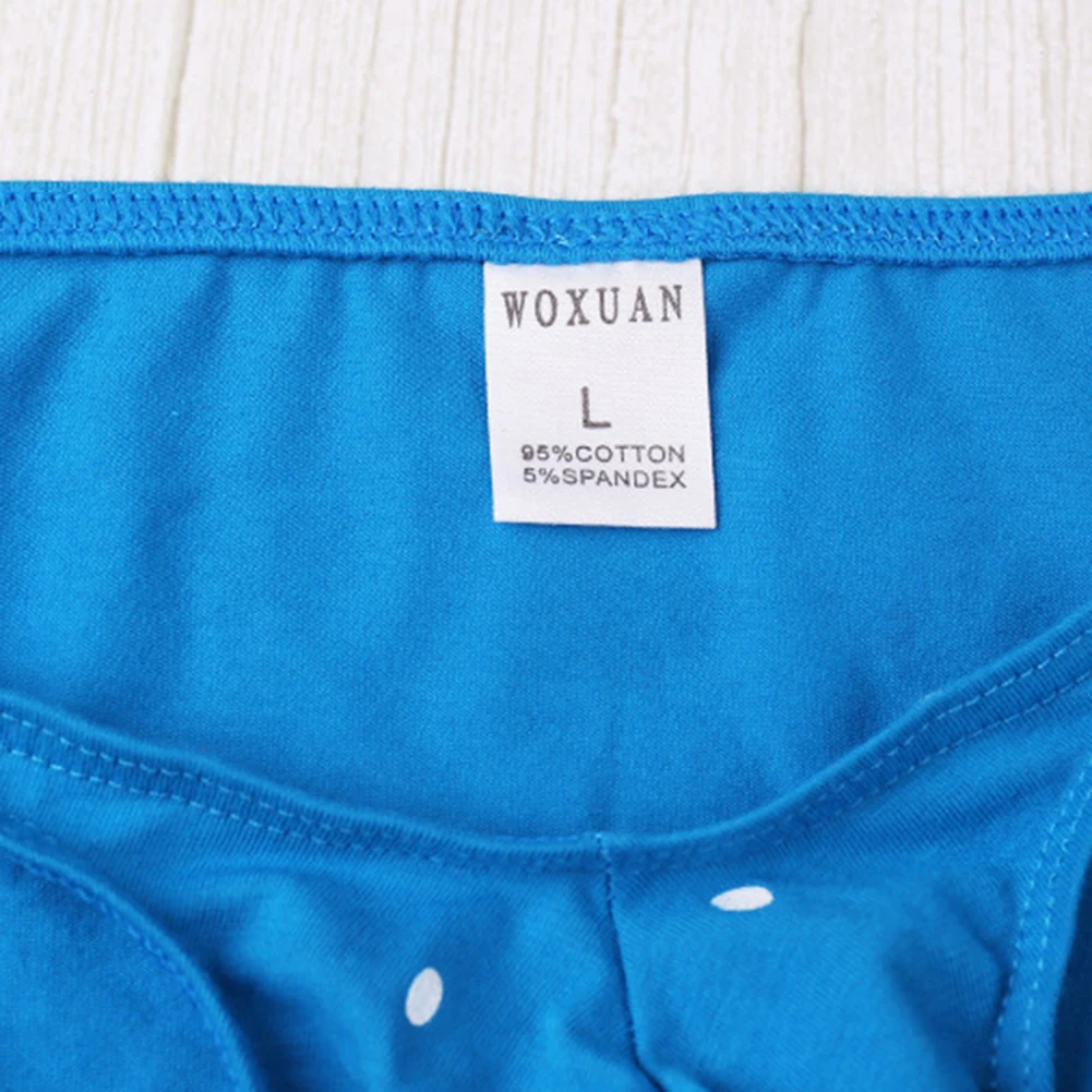 

Модные эластичные мужские мягкие трусики с U-образным мешочком, нижнее белье из смеси хлопка, мужские трусы с принтом, шорты