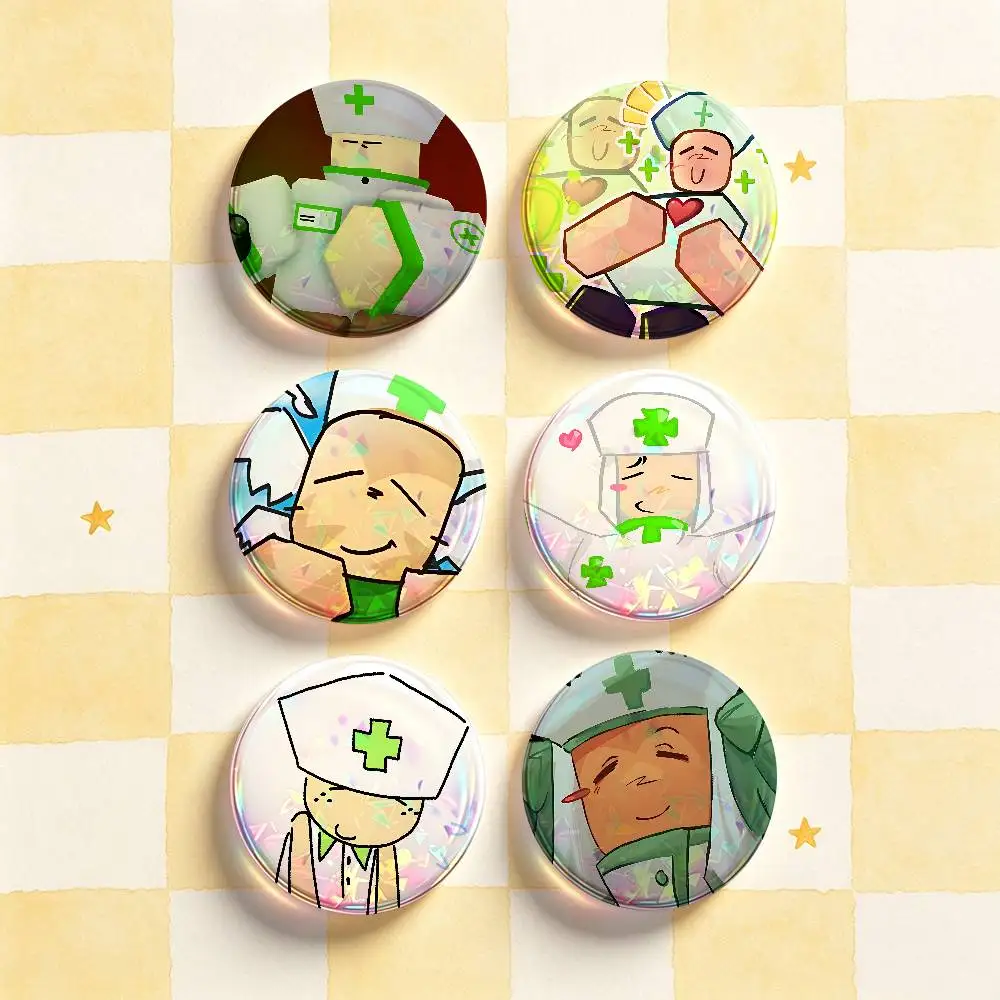 C-Caretaker D-Die of Death HD Print Badges Pretty Round Display Brooches IP merchandise 32mm 58mm 75mm 44mm 25mm