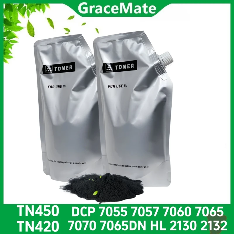 100g/500g/1000g Refill Toner Powder For Brother TN450 TN420 DCP 7055 7057 7060 7065 7070 7065DN HL 2130 2132 MFC-7360N 7240