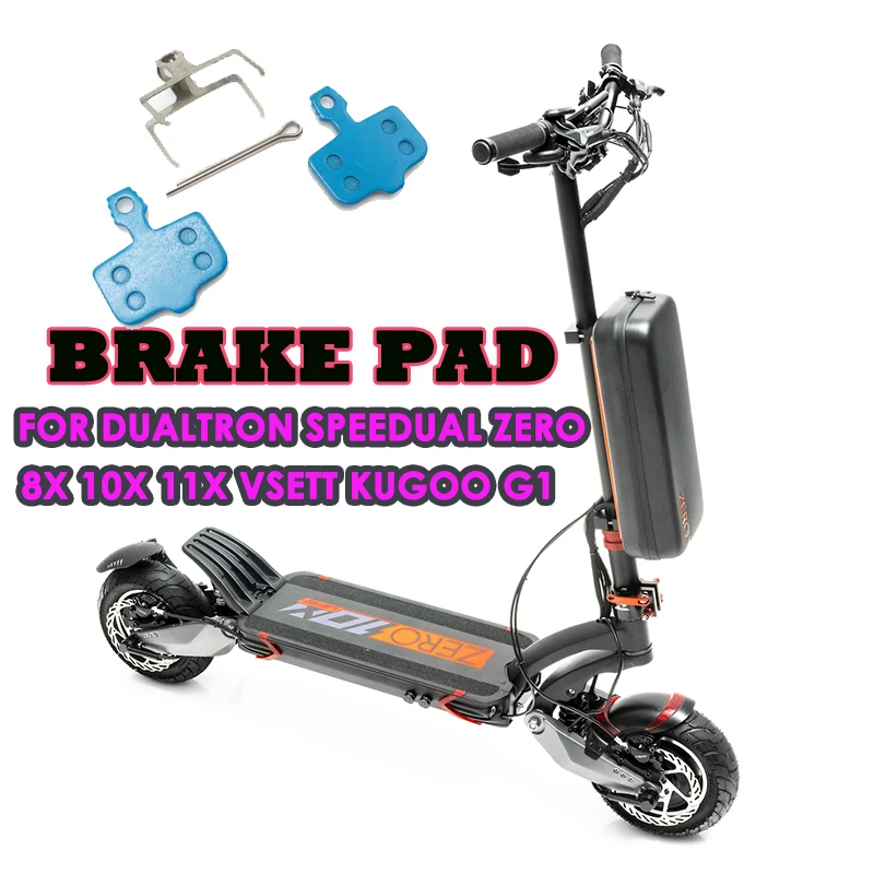 Metallic Brake Pad Friction Lining Brake Pad For Dualtron Speedual Zero 8X 10X 11X VSETT Kugoo G1 Electric Scooter Accessories