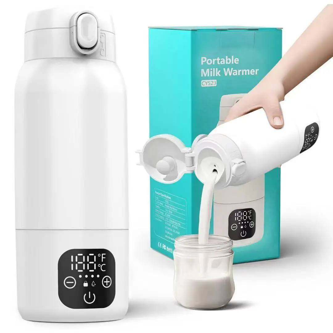 

Portable Milk Bottles Warmer 500ML Hot Water Bottle Heated for Newborn Travel 316L Stainless Steel Thermos & Heater