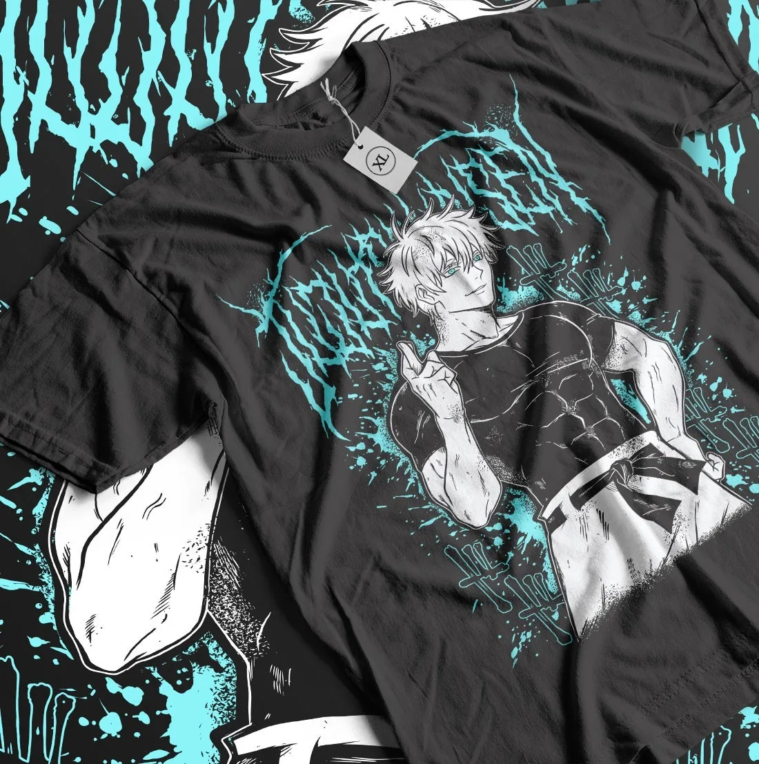 2026 Sommer Jujutsu Kaisen Anime Satoru Gojo Bedrucktes Lockeres Kurzarm-T-Shirt aus Reiner Baumwolle für Kinder Unisex Lässig Y2k