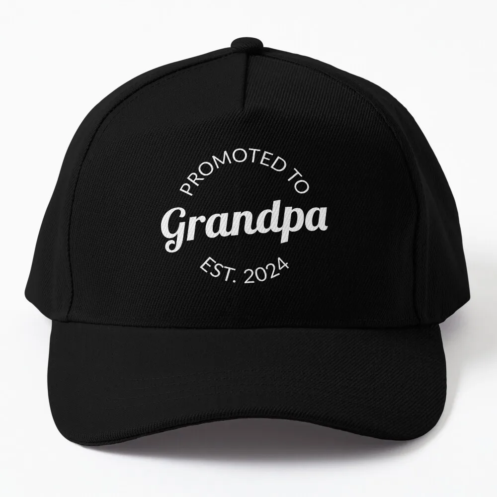 Promoted To Grandpa Est. 2024 I Baseball Cap Anime Rugby Hat Beach Christmas Hat Cap For Women Men's