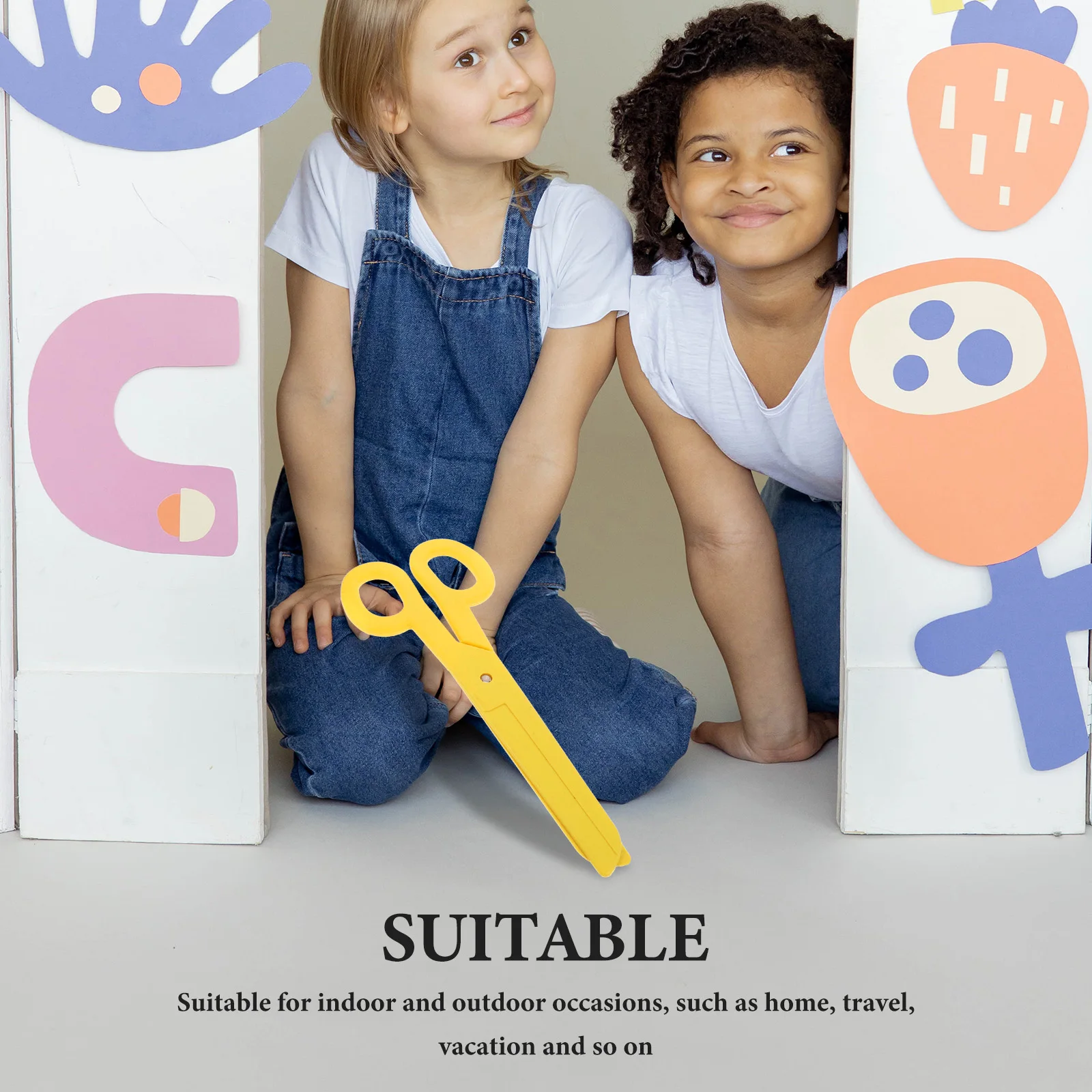 Realistic Large Scissor Prop for Children Stage Play Drama Class Cosplay Party Decorative Performing Accessory Vibrant