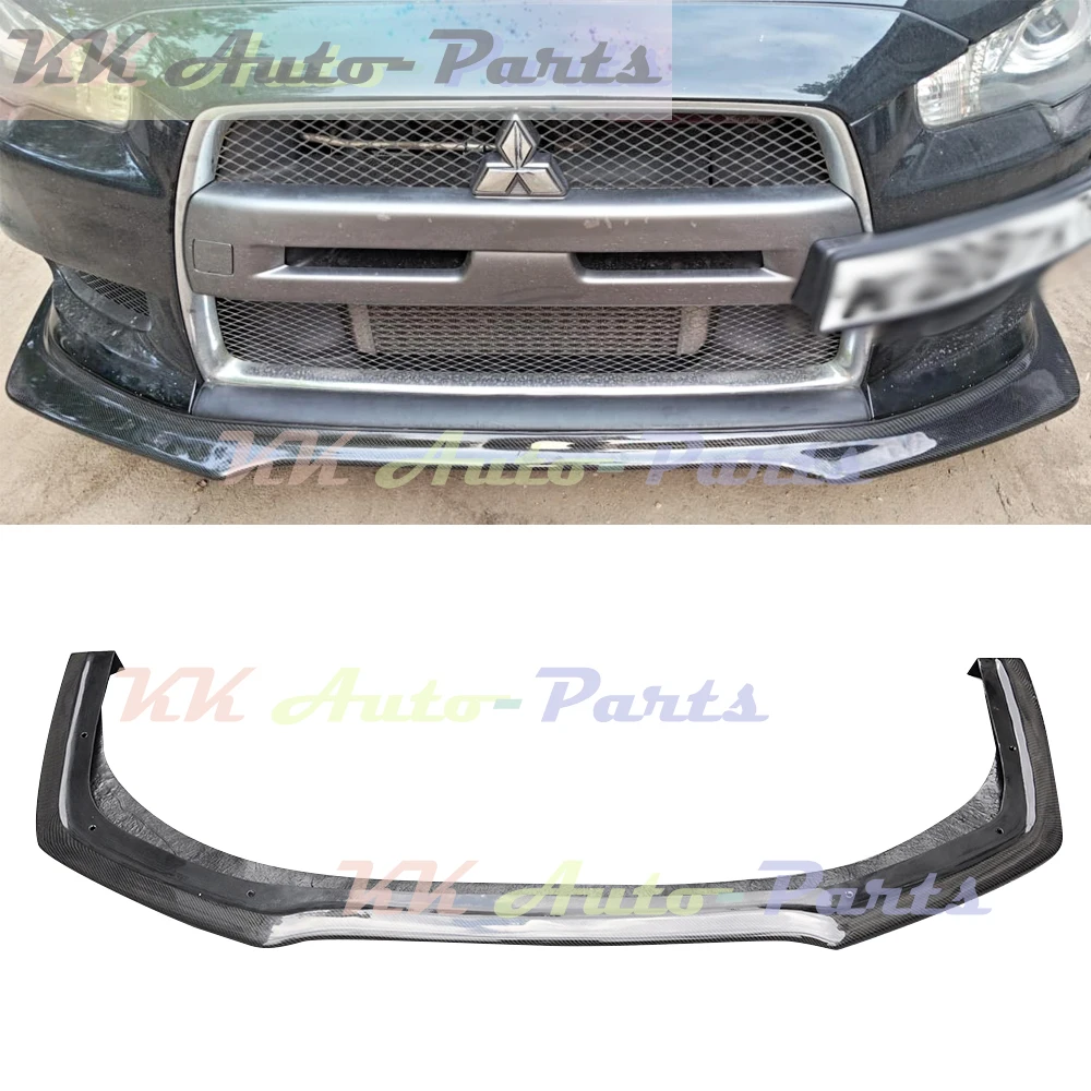 Alerón delantero estilo H1 de fibra de carbono para Mitsubishi Evolution EVO 10 Lancer 2008-2016 EVO X Auto Tuning
