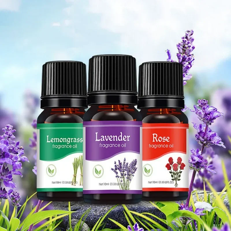 1/2Pcs 10ml Levender Essential Oil Natural Plant Making Diffuser Water-soluble Car Perfume Air Freshener Fragrance Essential Oil