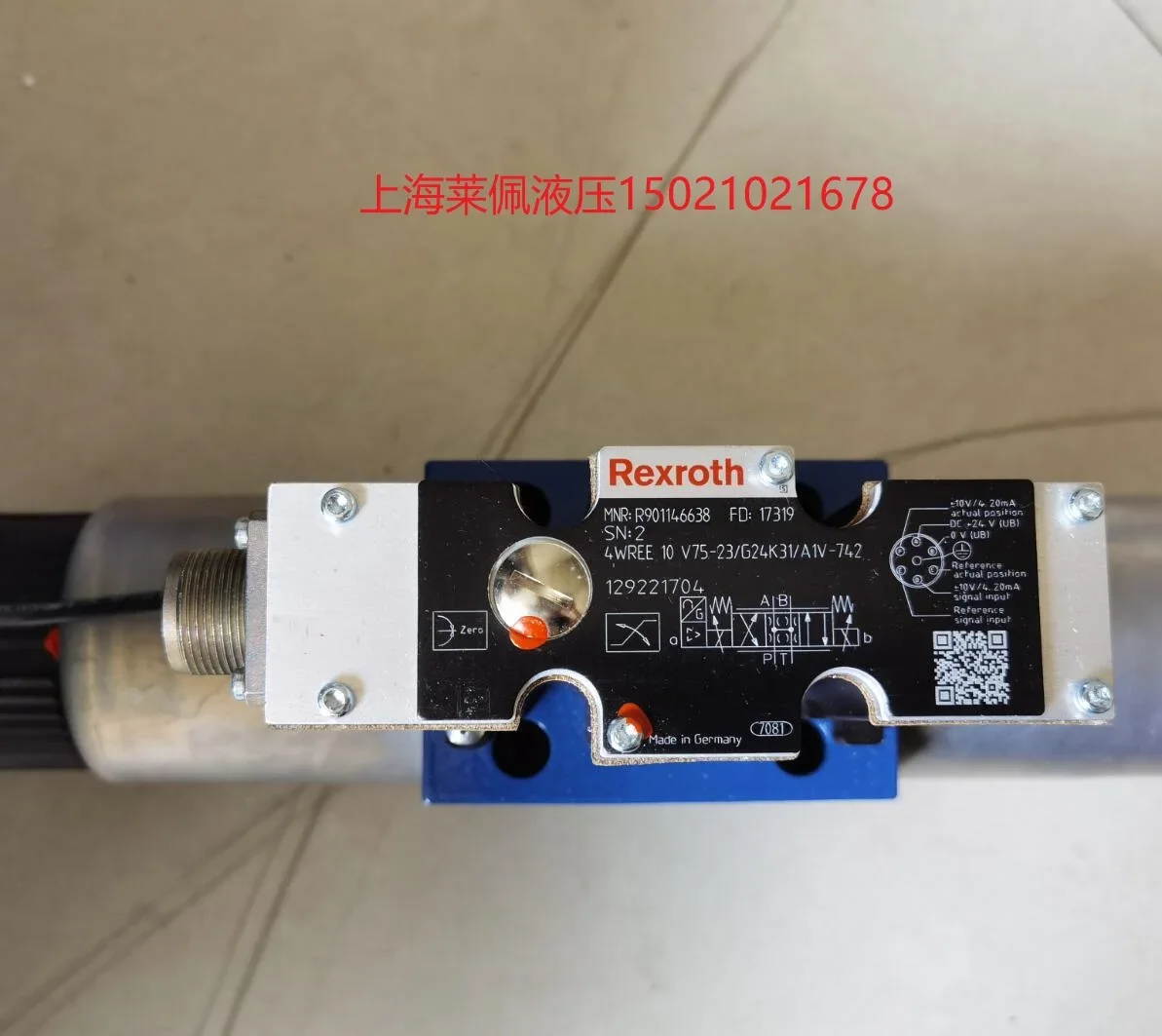 

2025.4 Rexroth REXROTH Proportional Valve R901146638 4WREE10V75-23/G24K31/A1V-742