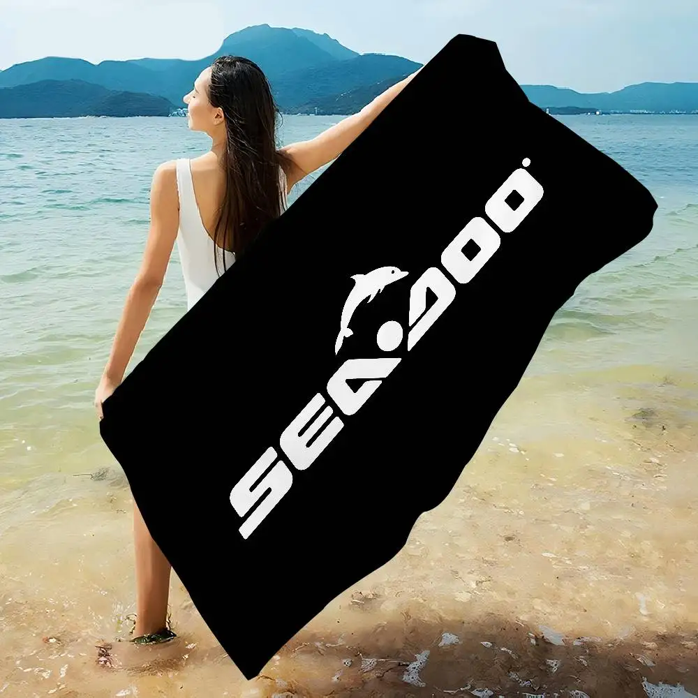 S-Sea D-Doo Seadoo Beach Towels Shower Towel Sauna Travel Spa Microfiber Quick Dry Gym Accessories Cute Room Decor