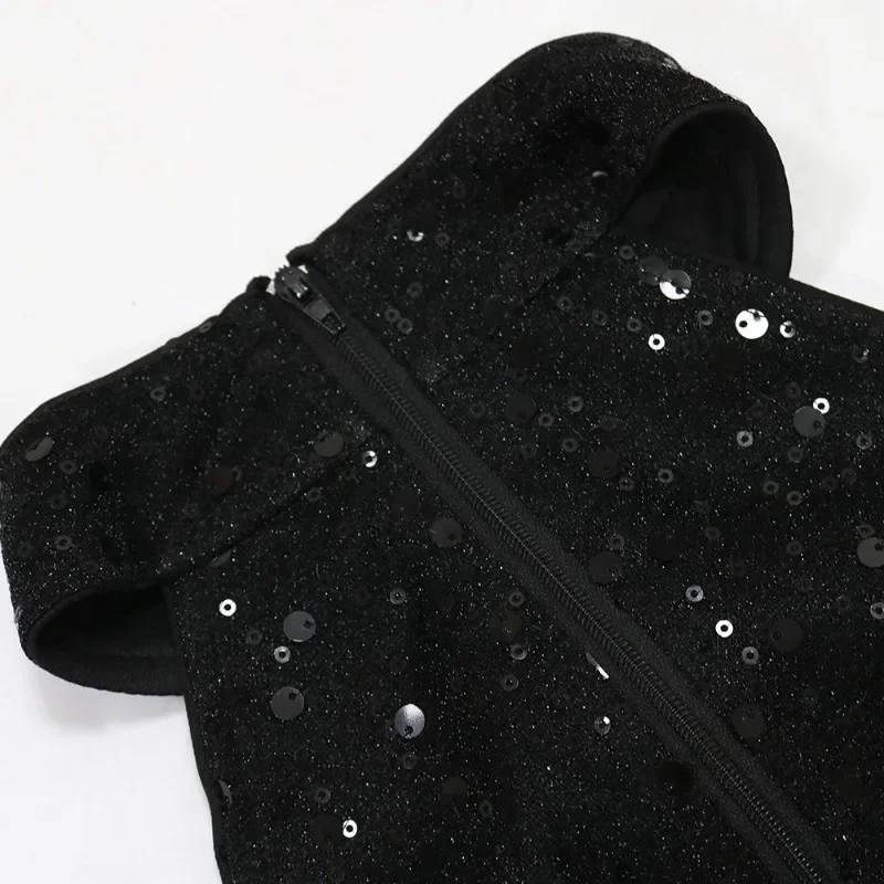 GUWU مطرزة مثير الجانب قطع الخصر القوس حفلة سهرة المرأة ملهى ليلي الشريط فستان رسمي قصير مناسبة خاصة فستان العشاء