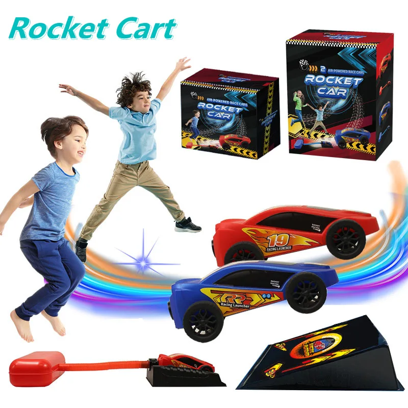 Creative Pedal Catapult Car Launching Air Power Parent-child Outdoor Competitive Racing Children Sports Toys