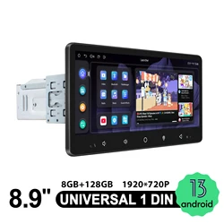 Joying 8.9 Inch Android 13.0 Car Radio Stereo Head Unit 1920*720 Touch Panel Carplay Zlink Bluetooth Multimedia Video Player