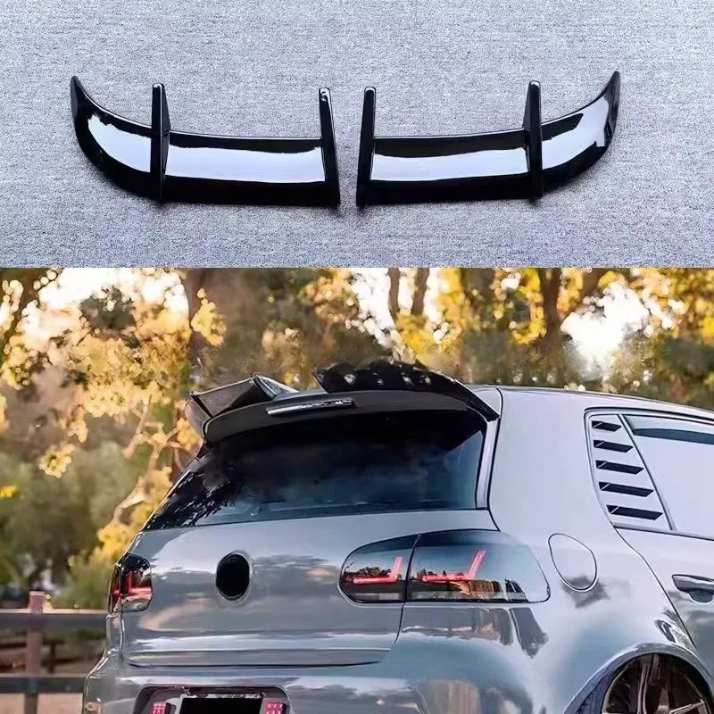 No Drilling Required Modified Rear Wing Applicable for Volkswagen Golf 6/7 Sports Spoilers ABS Automobiles Decoration Accessory