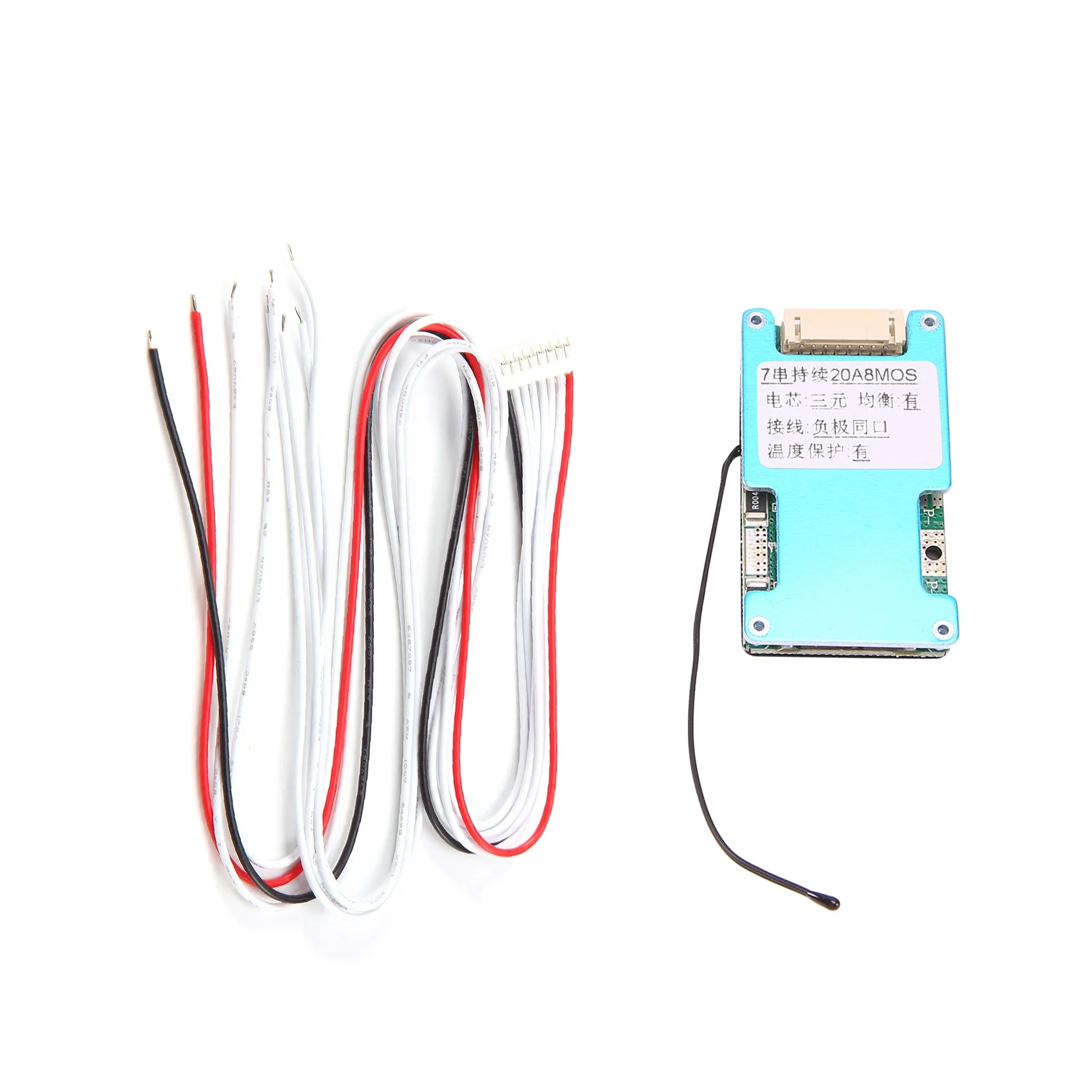 BMS 7S 24V Lithium Battery Protection Board 18650 Balancer BMS Power Bank Charging for Motorcycle Scooter(20A)