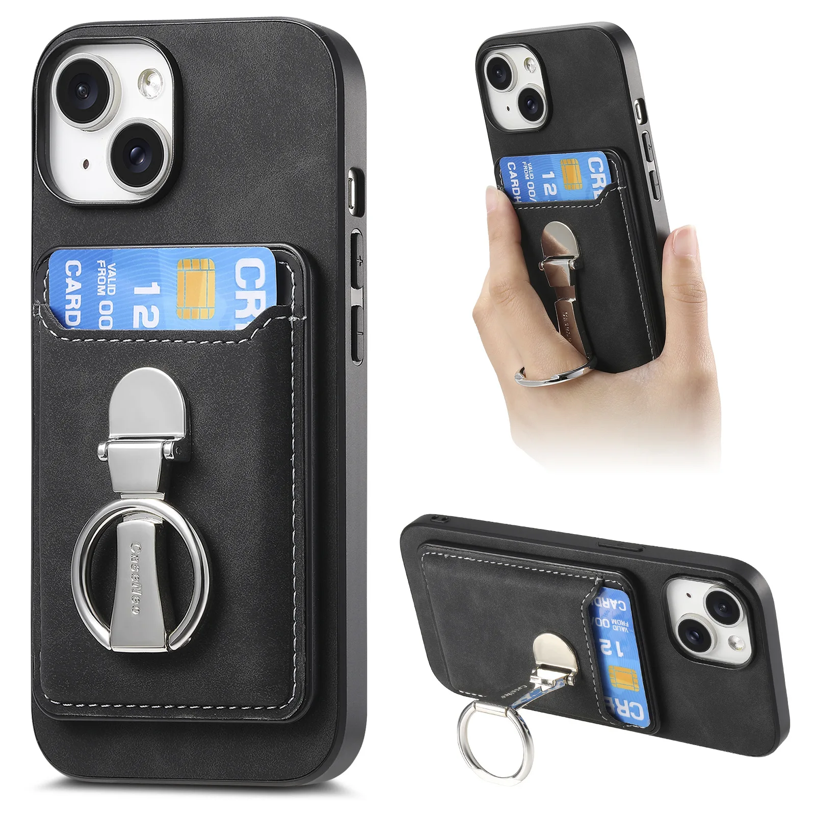 Custodia con anello magnetico per Funda Xiaomi Poco X6 Pro M6 F5 custodia in pelle staccabile per custodia per telefono per custodie Xiaomi Poco C65