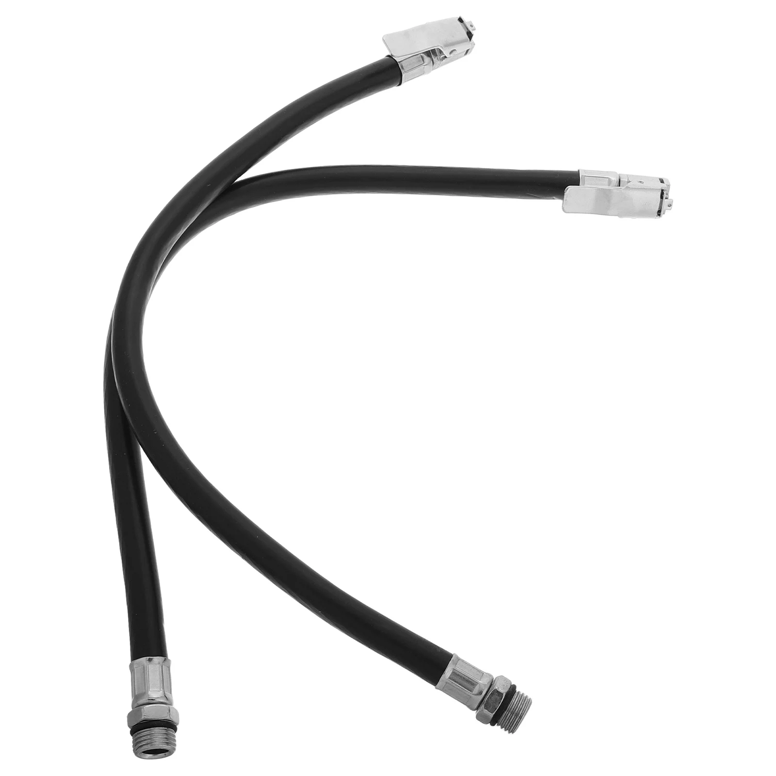 

2pcs Tire Rubber Air Gauge Extension for Tire Inflator Hose Replacement Car Bike Electric Vehicle Part Compressor Attachment