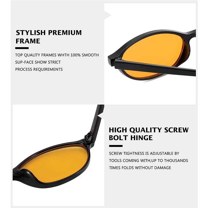Sexy Small Oval Women\'s Sunglasses 2024 New Fashion Black Brown Sun Glasses Ladies Shades Trends Summer Unique Eyewear Men