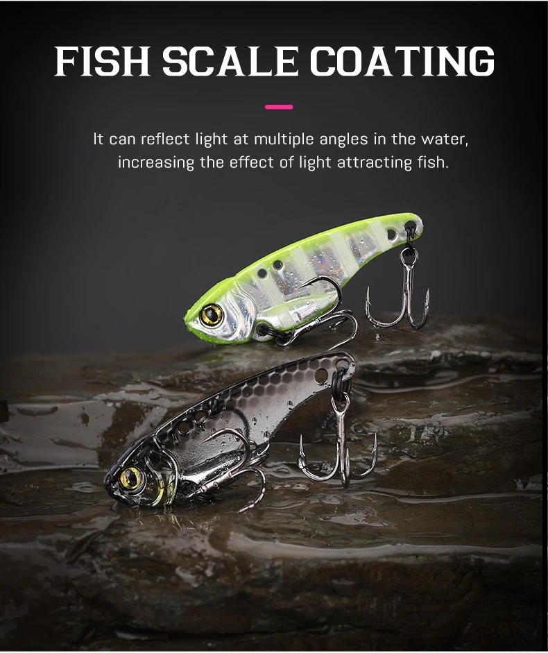 TSURINOYA Metall VIB Harter Angelköder ARES-A Sinkendes Wasser Eis Jig Köder Wobbler 5g 7g 10g 15g Winter Vibration Jigging Swimbait – Detail 18