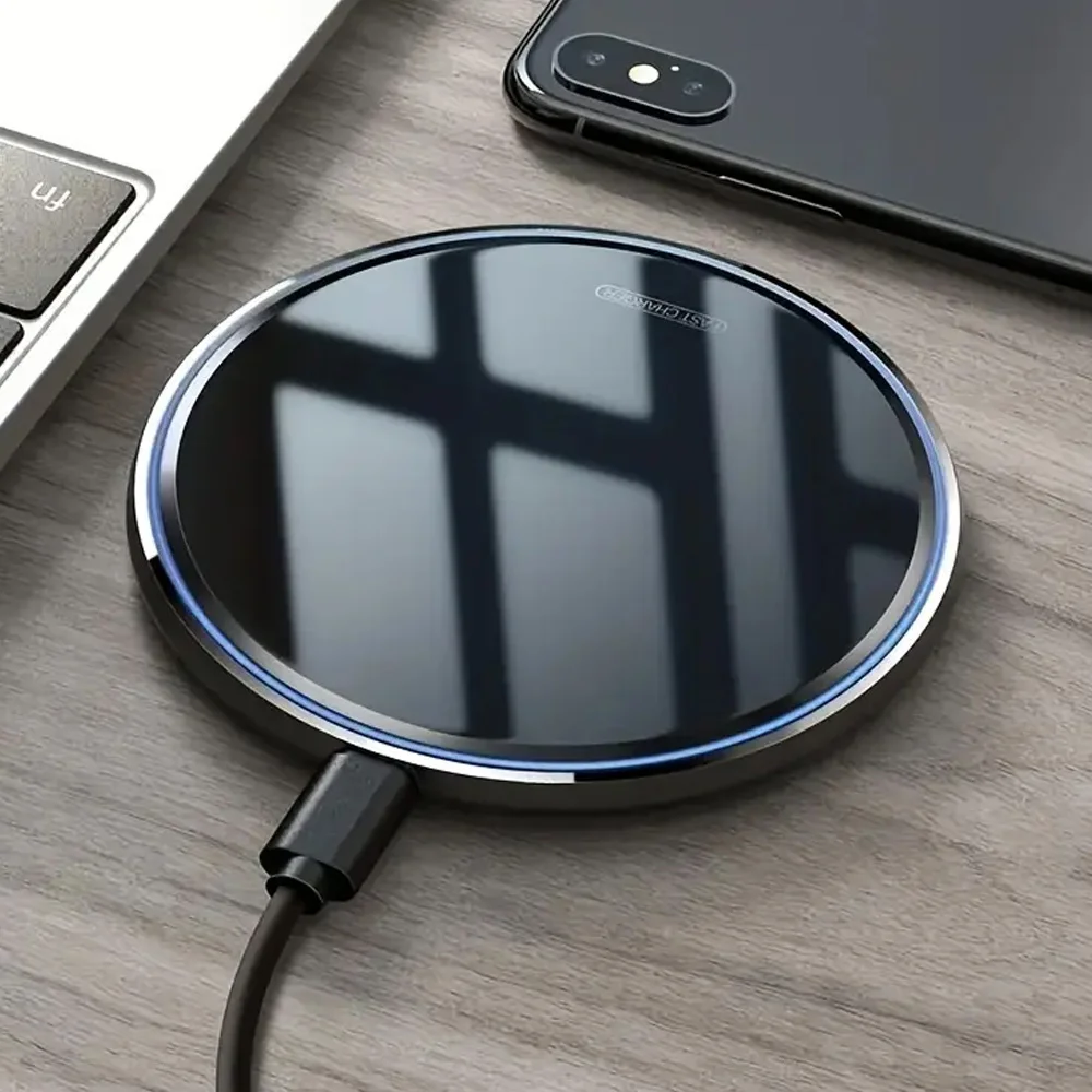 Carregador Sem Fio 30W para iPhone 17 16 15 14 13 12, Samsung, Xiaomi - Estação de Carregamento Rápido por Indução