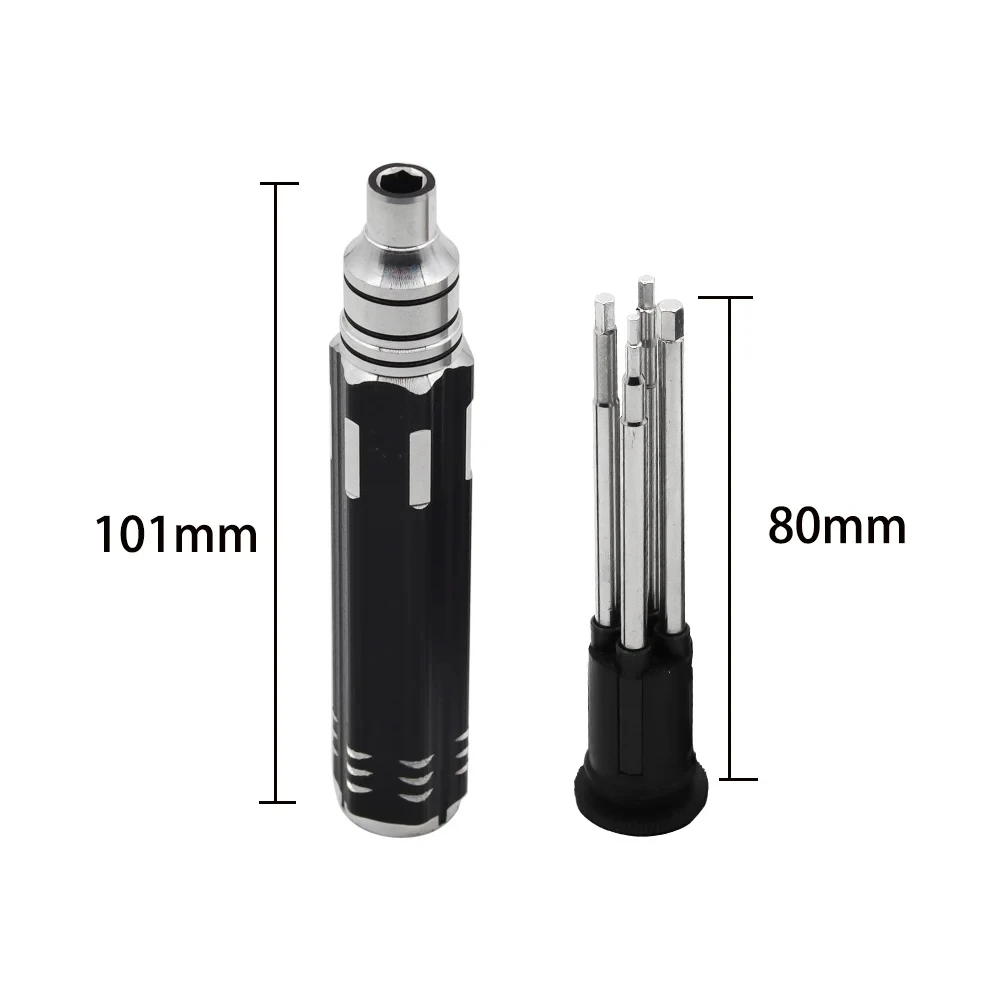 4 in 1 Portable Non-Slip Hex Screwdriver Quick Change Loose Allen Wrench High Speed Steel Screw Wrench Tool