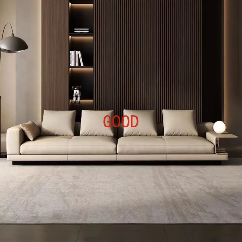 Connelly sofa leather sofa first layer cowhide living room straight block combination floor-standing Italian style