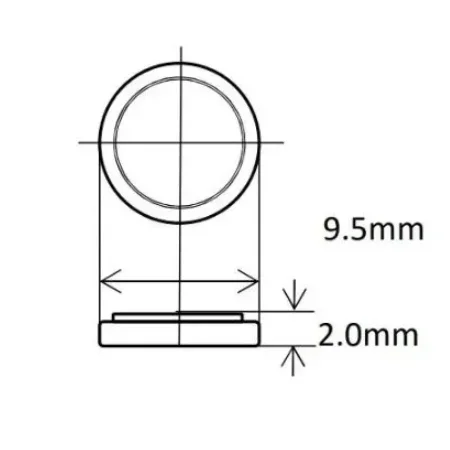 1piece CTL920 CTL920F No Foot 2.3V Brand New Energy Rechargeable Capacitor Rechargeable Battery for Casio G-4000 G-3000 EQW-M600