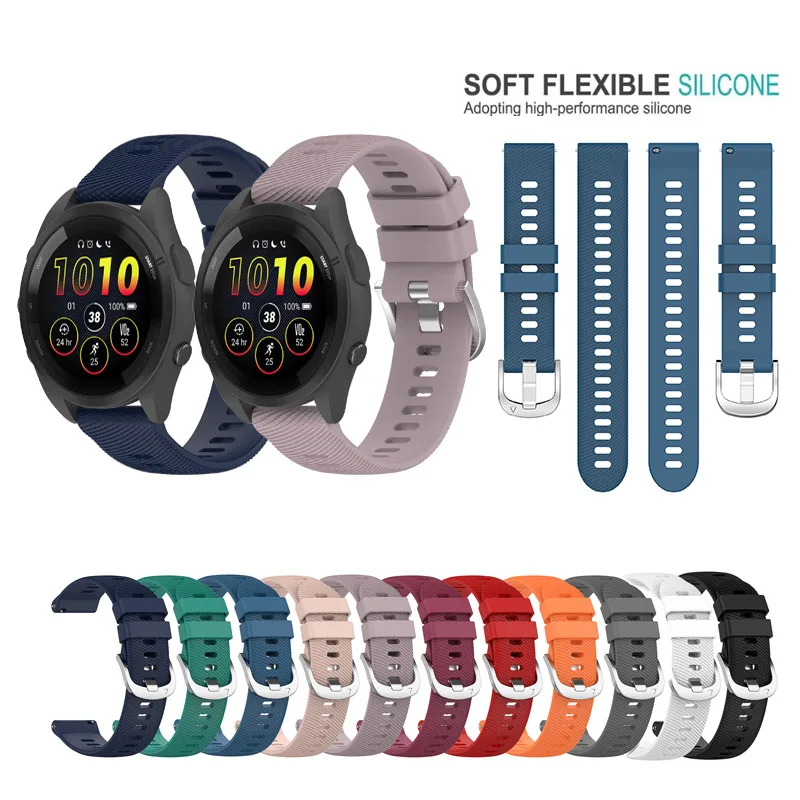 

For Garmin Venu 3 3s 2s / Sq 2 / 165 245 645 Music 255 255S 265 265S / Vivoactive 3 4 5 4s Strap 18mm 20mm 22mm Sports Silicone