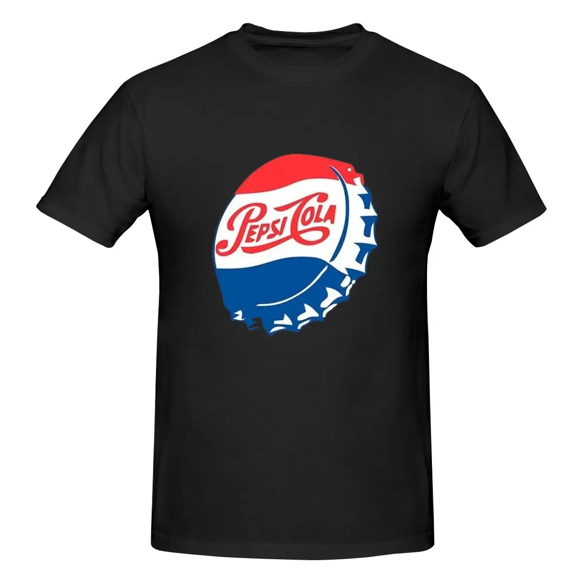 

P-Pepsi Luxury T Shirts for Men Summer Print Shirt Cotton High Quality Clothing Streetwear S-6XL