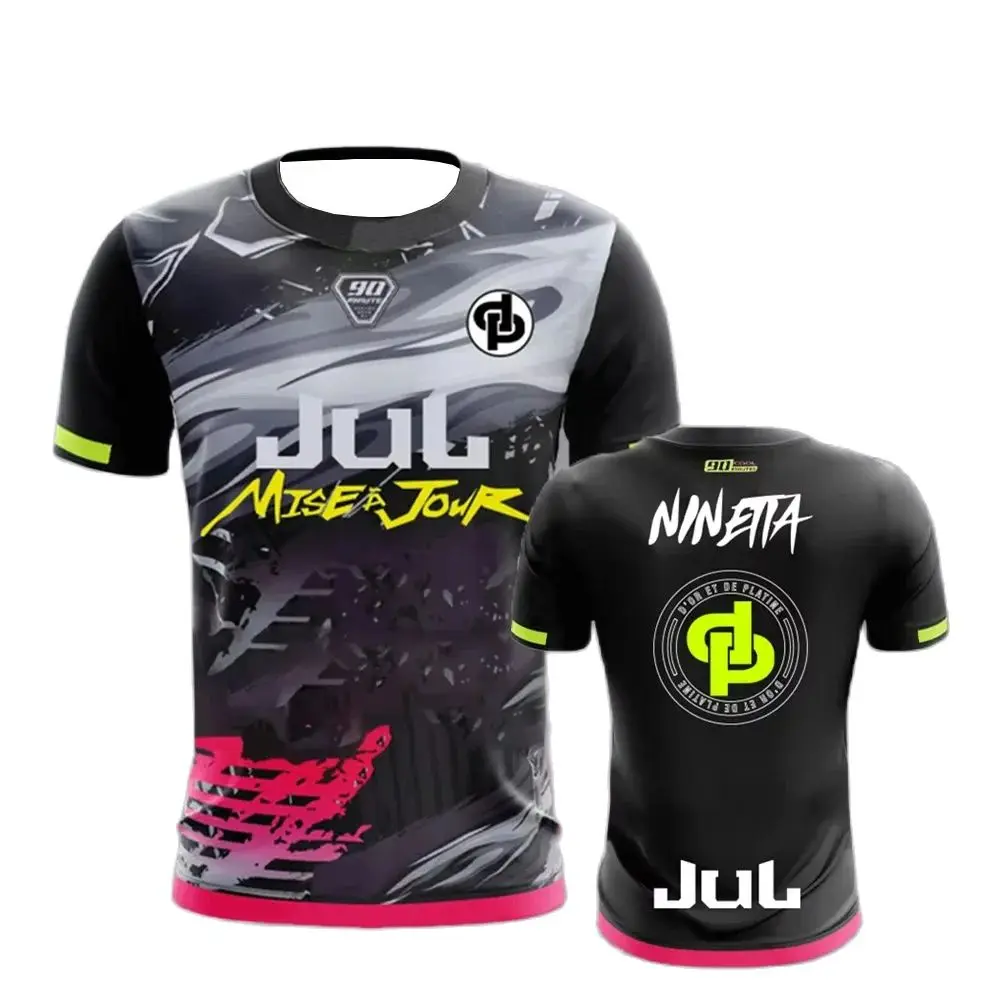 

2025 Summer Men T Shirt 90 Minute Series Loose Breathable Printed Short Sleeved Men Clothing Sports Fitness Tops Oversized Tees
