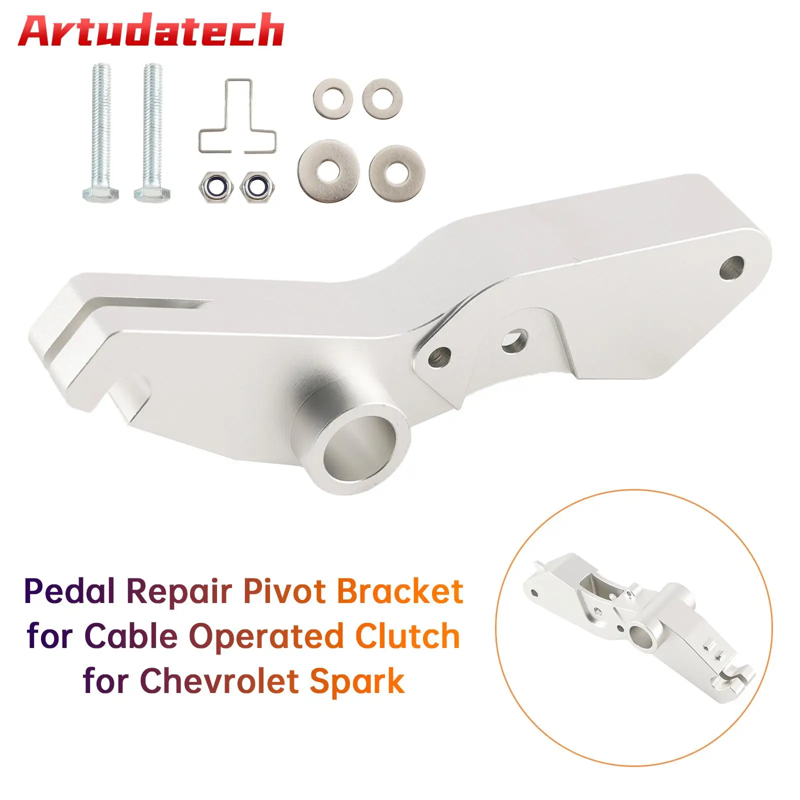 Artudatech Pedal Repair Pivot Bracket for Cable Operated Clutch for Chevrolet Spark Car Accessories