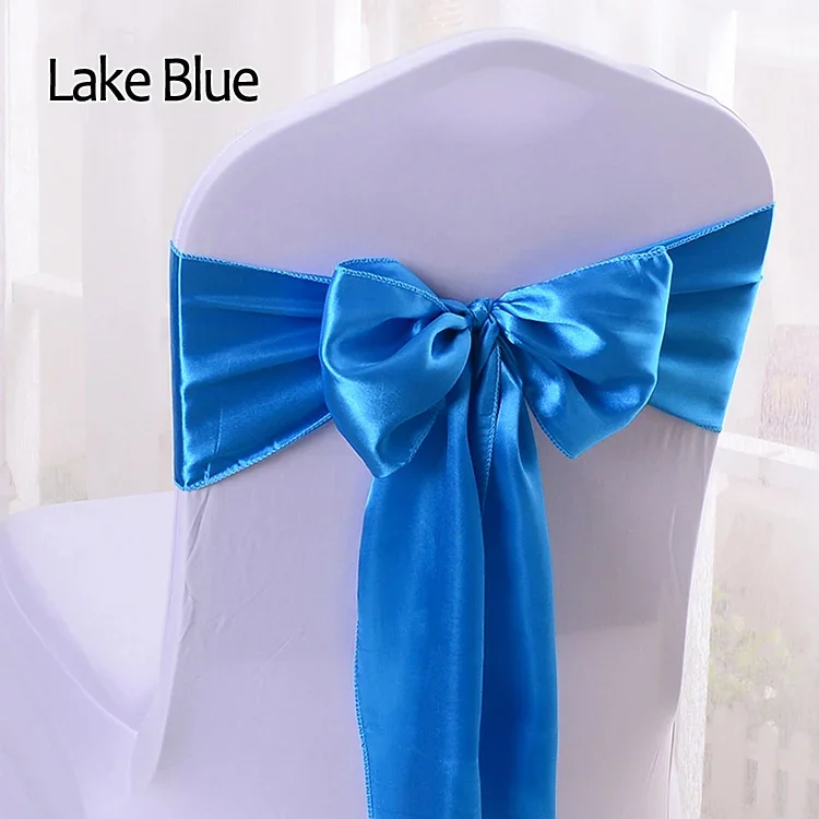 

Satin Chair Sashes Ties 12Pcs Chair Decorative Satin Sashes Bow Design for Wedding Events Banquet Home Kitchen Decoration