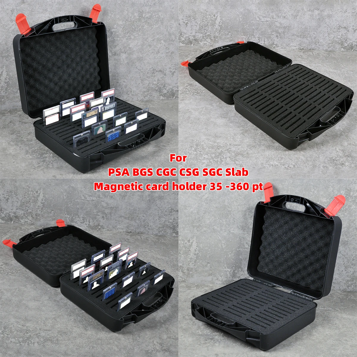 PSA BGS CSG CGC SGC Graded Slab Guard Storage Shockproof Carrying Case Box Magnetic Holder for TCG Trading Cards