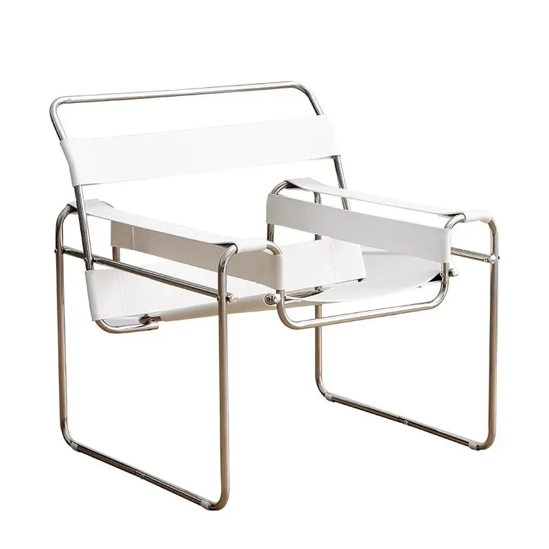 

Minimalist Designer Single Chair Medieval Stainless Steel Vassili Leisure Chair