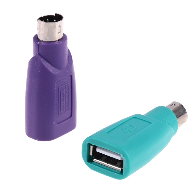 USB 어댑터 변환기 키보드 마우스 USB 암-PS2 PS/2 수 Usb 키보드 마우스 액세서리, 컴퓨터 변환기, 1 개/2 개