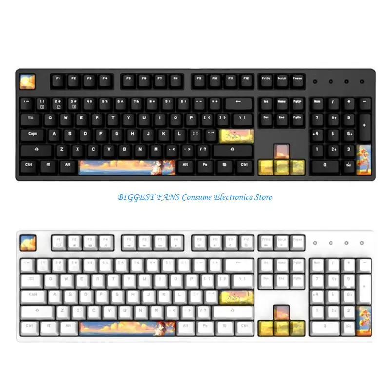 

8 Keys OEM Profile Keycaps PBT Dye Subbed Keycap Set SPACE ESC ENTER DIRECTIONS