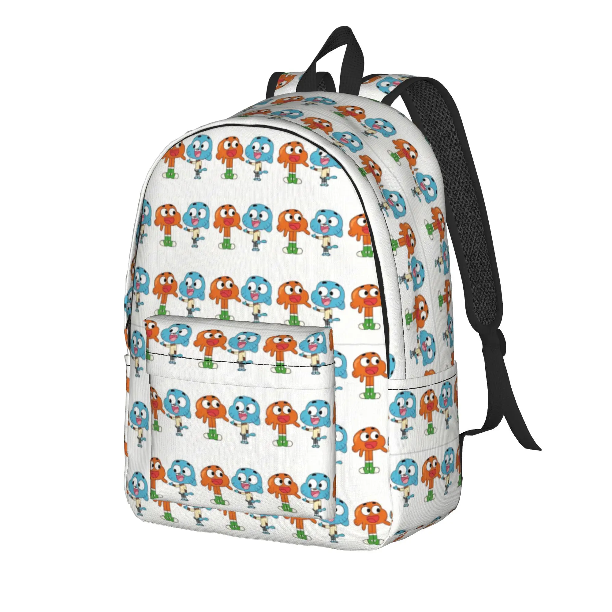 Darwin Cool Backpack Student Comedy The Amazing World Of Gumballs  Daypack for Men Women College Shoulder Bag