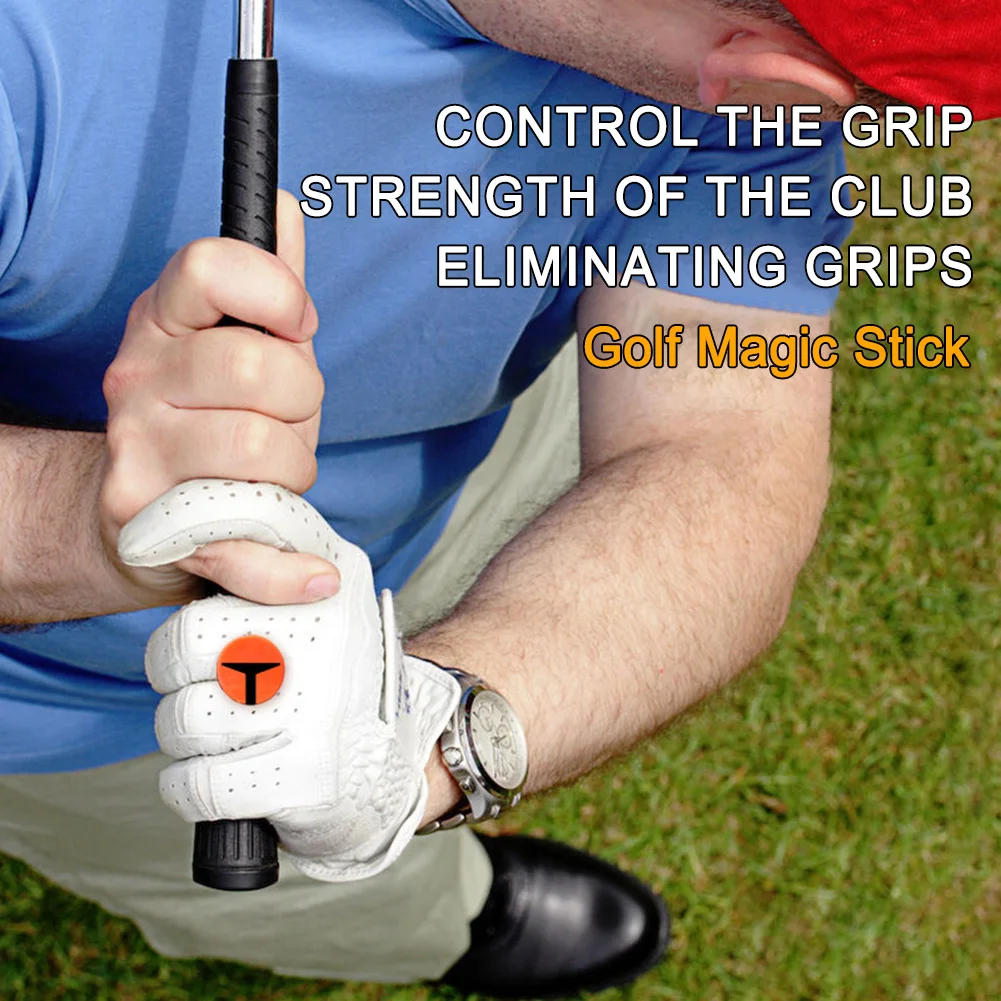 Golf Grip Calibrator Anti-Slip Golf Swing Trainer Reduced Grip Pressure Golf Grip Alignment Tool Golf Grip Training Aid