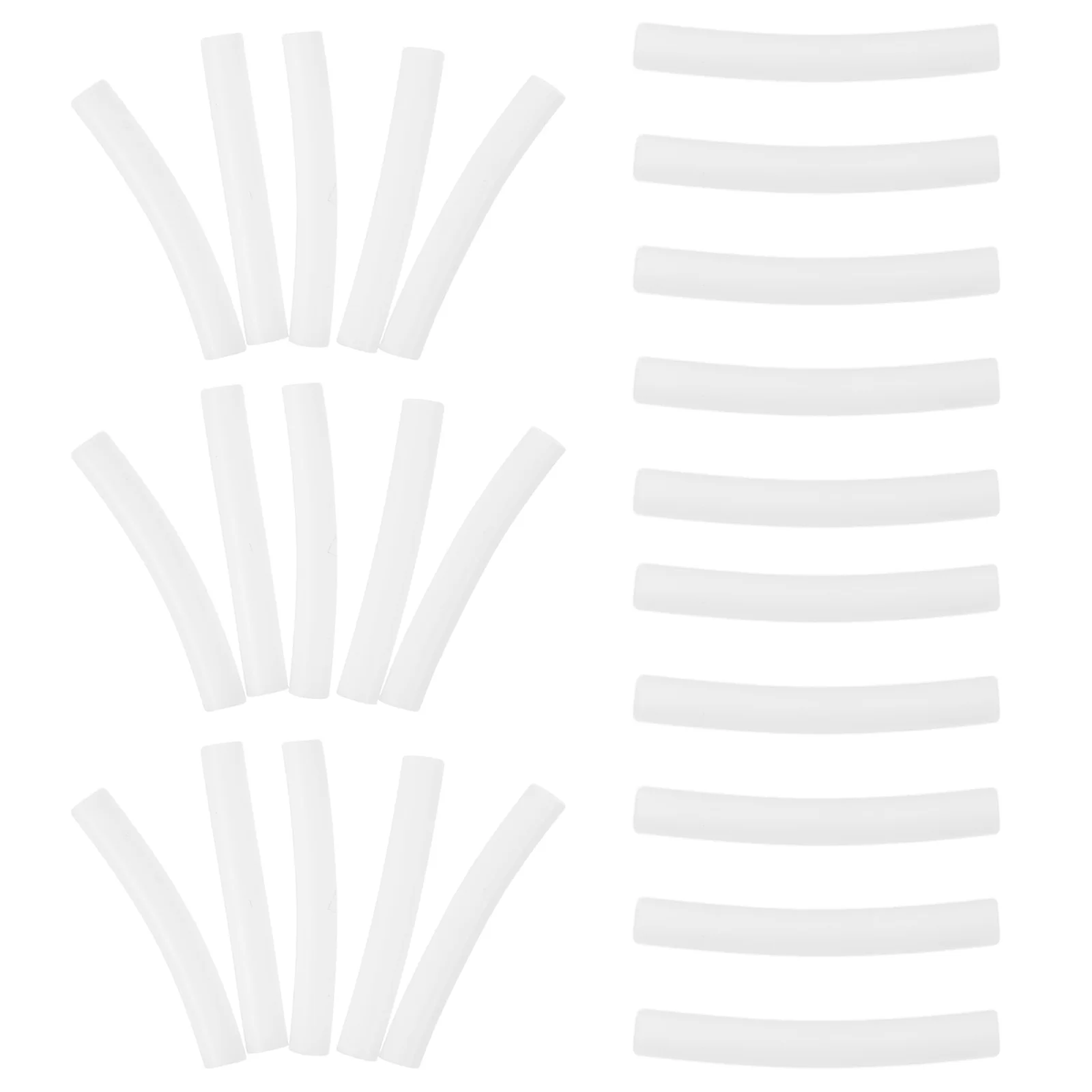 

5000pcs White Electroplated Tube 18mm Silver Needle Earrings Accessories Plastic Sleeves Earring Stud Protector