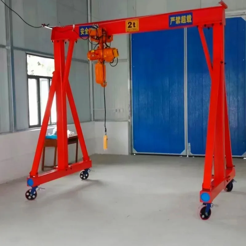 Portable Simple Structure 500 kg 3 ton 5 ton Small Gantry Crane