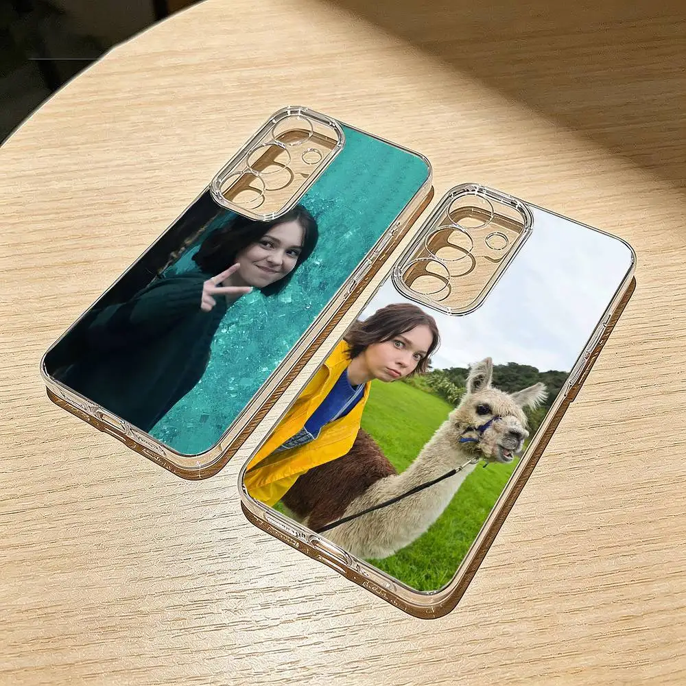 Playful E-Emma Myers Phone Case Transparent Silicone Soft For Samsung S25,S24,S21,S22,S23,S30,Ultra,S20,Plus,Fe
