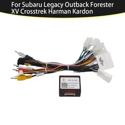 16Pin Car Wiring Harness Adapter Canbus Box For Subaru Legacy Outback Forester XV Crosstrek Harman Kardon
