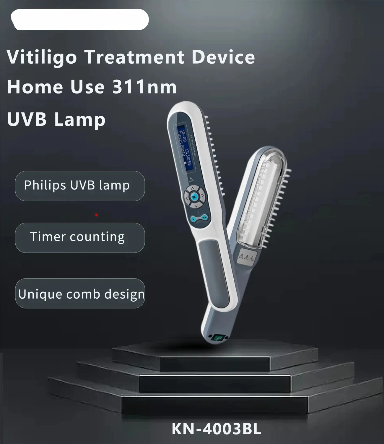 Kernel KN 4003BL Medical Phototherapy Lamp Portable 311nm Ultraviolet Phototherapy Device For scalp Vitiligo treatment